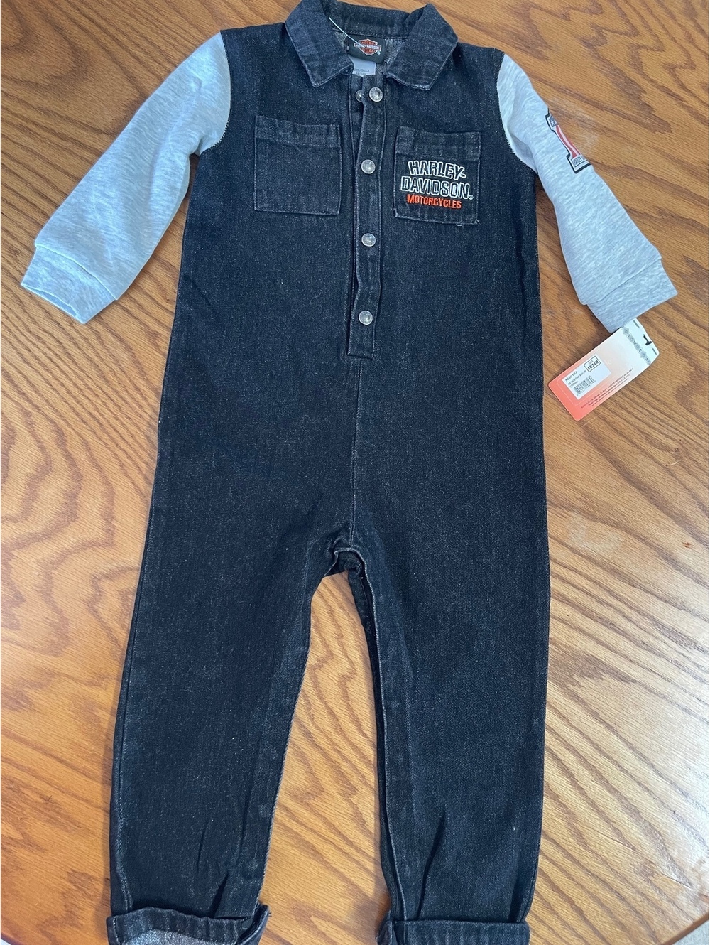 Harley Davidson toddler coveralls